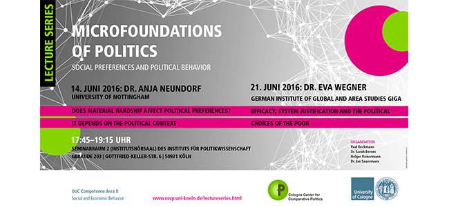 Microfoundations of Politics - lecture series