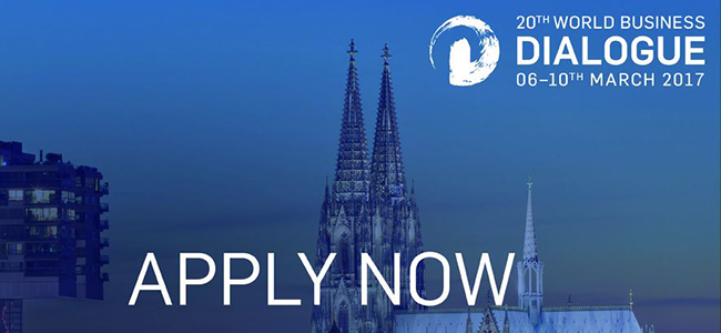 Apply now - World Business Dialogue 2017