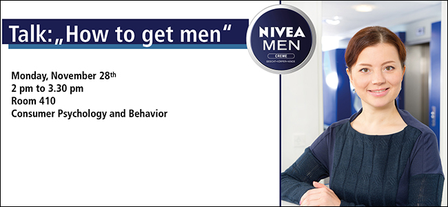 “How to get men"- Vortrag von Ekaterina Pervushina über NIVEA Men